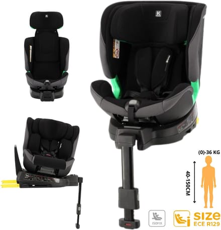 Kidsriver Autostoel - Circle Ash Grey - 40-150 cm