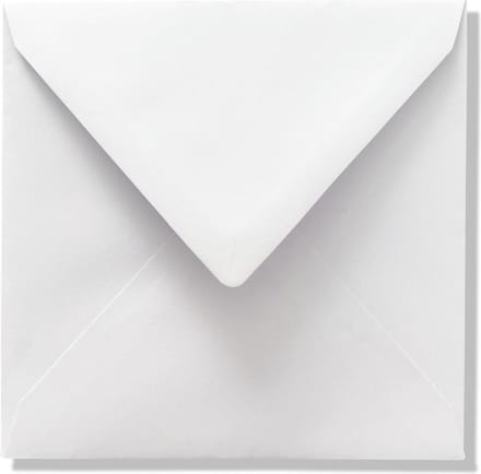 C&C Luxe Vierkante enveloppen - 100 stuks - Wit - 15x15 - 110grms - 150x150 mm -  vierkant