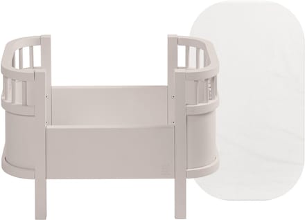 Sebra Poppenbed + Matras – Birch & Rose