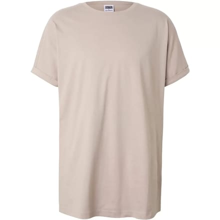 Urban Classics - Long Shaped Turnup Heren Tshirt - 4XL - Grijs