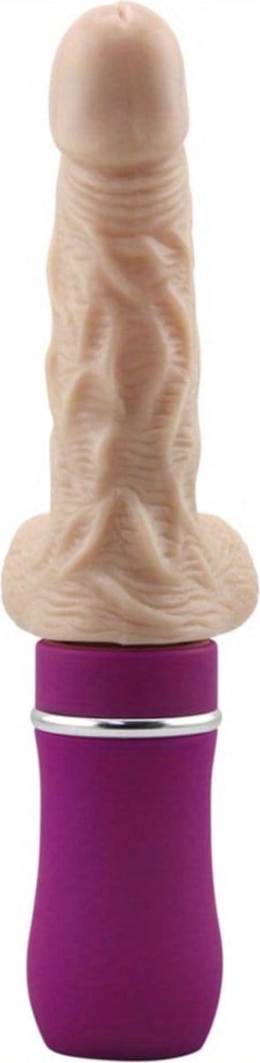 Bovista Thrusting Vibrator - Stotende Dildo - Buttplug - Bewegende Dildo - Voor Mannen & Vouwen - Paars