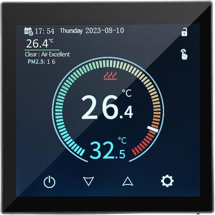 Digitale Thermostaat - Temperatuurregelaar - Energie Besparen - App Bediening - 41-95F - Zwart