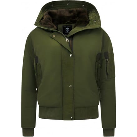 Winterjassen Kort Dames met Capuchon - 8815 - Groen