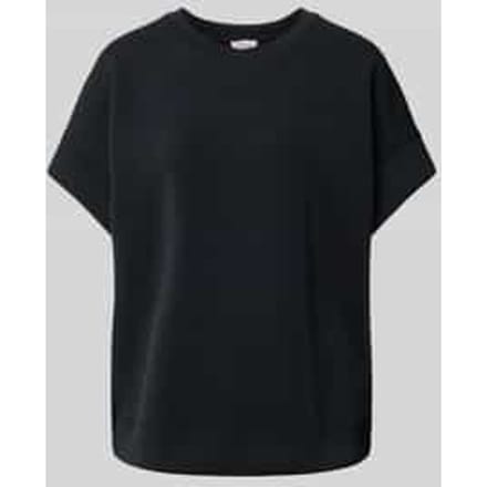 T-shirt in effen design met ronde hals