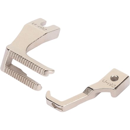 1 Set Welt Piping Foot Cutout Rust Prevention Steel Easy Installation Sewing Machine Foot white