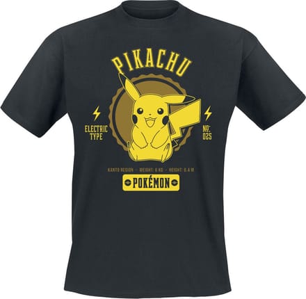 Pokémon Pikachu Heren T-shirt - zwart - XL