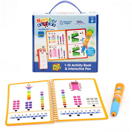 Learning Resources Hot Dots® Numberblocks 1-10 Activiteitenboek & Interactieve Pen - 3+