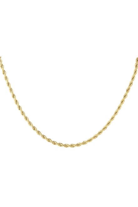 Bijoutheek Collier Twisted short (5mm) Goud