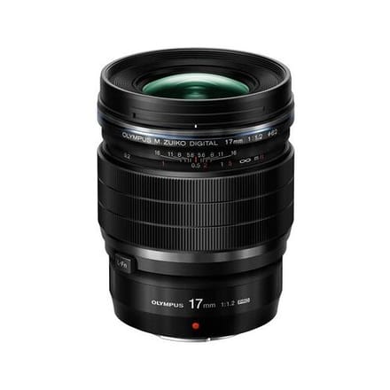 Olympus M.Zuiko AF 17mm f/1.2 PRO ED incl. zonnekap  Micro Vier Derde