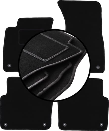 Complete set veloursmatten voor: Audi A8 D3 sedan (2002-2009)