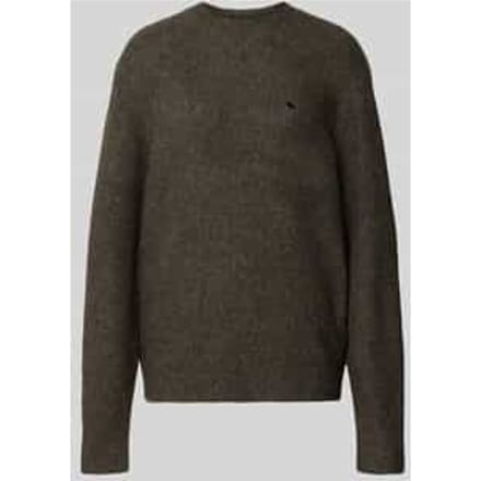 Gebreide pullover met gestikt logo model 'CURTIS'