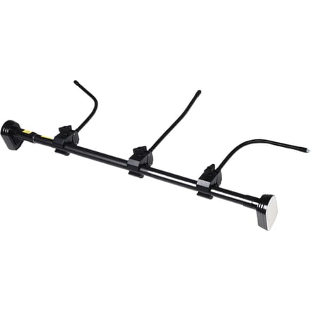 Verstelbare Slingerhanger voor Voordeur Heavy Duty Uittrekbare Slingerhouder voor Buiten Kerstdecoratie Houd Kransen Vast black