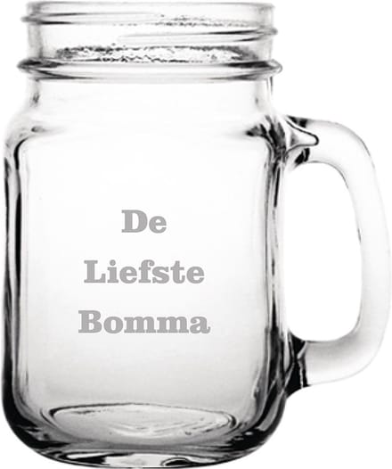 Drinkglas gegraveerd - 45cl - De Liefste Bomma