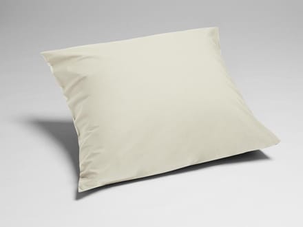 Yumeko kussensloop percal katoen wit zand 65x65 - Bio, eco & fairtrade - 1 stuk