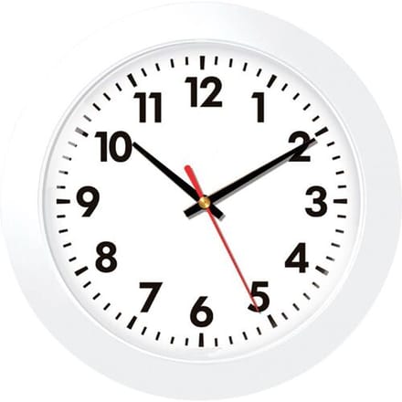 EUROTIME 80511-00 Wandklok Kwarts 30.5 cm x 30.5 cm x 30.5 cm Wit