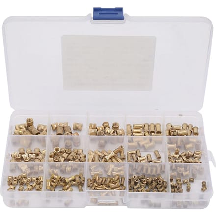 330pcs M2 M3 M4 M5 Écrou Inséré en Laiton Colonne d'Isolation Moletée Kit d'Écrous Insérés