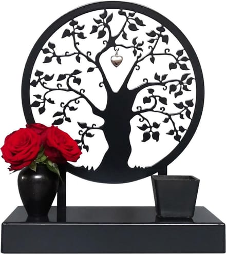 Urn herinneringsboom - 1.8L - geheel gecoat staal - zwart