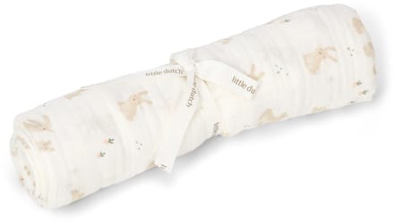 Swaddle - Wit - 120 cm - Newborn Naturals - Baby Bunny