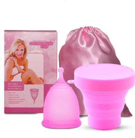 Luxegoed® - Menstruatiedisc - Menstruatiecup Sterilisator - Menstruatiecups - Large - Roze