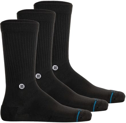 Stance unisex casual 3P sokken icon zwart