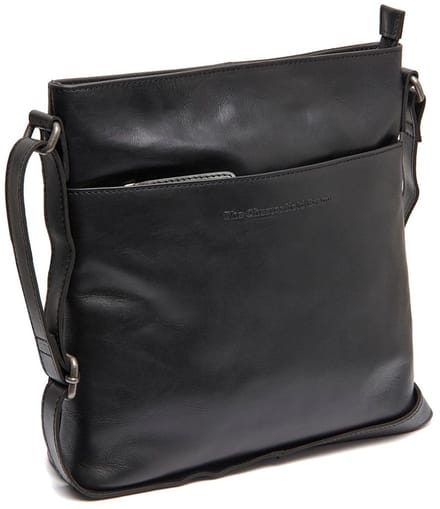 Chesterfield Lunton Waxed Pull Up Schoudertas - Zwart
