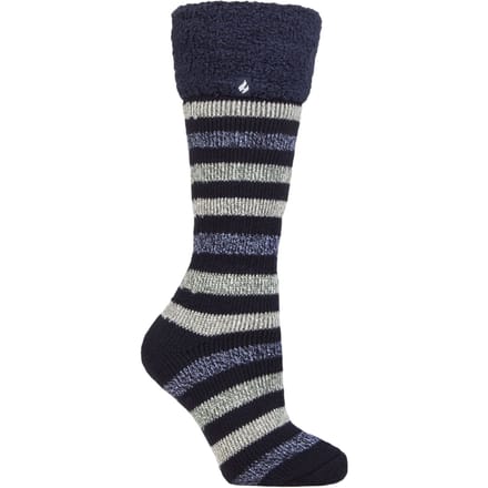 Dames Multikleur Gestreepte Lange Wellington Boot Thermosokken
