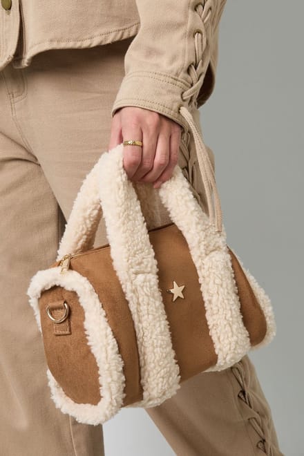 Schoudertas Teddy Star - Camel