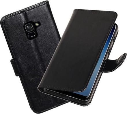BestCases - Zwart Portemonnee booktype hoesje Samsung Galaxy A8 Plus 2018