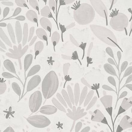 Erismann Vinylbehang 10518-10 - La Terasse - Botanisch Wit - 53cm x 10.05m
