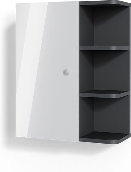 Vicco Fynn Badkamerkast – 47.2 x 59.2 cm Wit Hoogglans