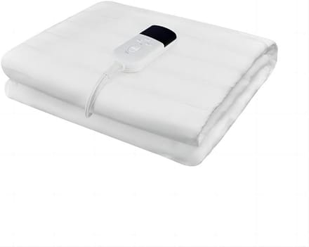 Elektrische deken - Verwarmingsmat - Bed verwarmen - Met timerfunctie - 160 x 130 cm - Wit