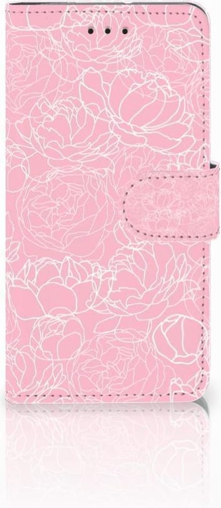 Motorola Moto G7 Play Hoesje White Flowers