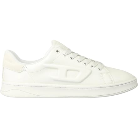 Diesel Heren S Athene Leren Vlakke Sneakers (Wit)