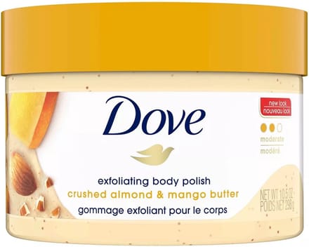Dove Crushed Almond & Mango Butter Exfoliating Body Scrub - Lichaamsscrub - Bad & Douche - 298g