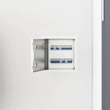 vidaXL - Access - Panel - 2 - st - Wit - 23 - x - 23 - x - 3 - cm - Staal