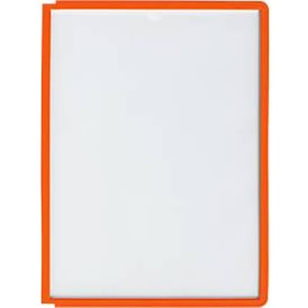 Zichtpanelen Sherpa - A4 formaat - oranje - 5 stuks