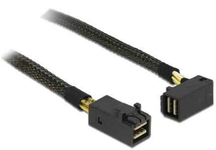 Kabel Mini SAS HD SFF-8643> MINI SAS HD SFF-8643 Angled 0,5 m