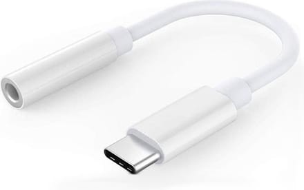 DW4Trading Usb-c naar 3,5mm Hoofdtelefoonaansluiting Adapter - Voor Telefoon, Tablet, Laptop