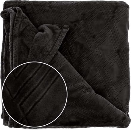 D- Unique Living | Plaid Auke 150x200cm black
