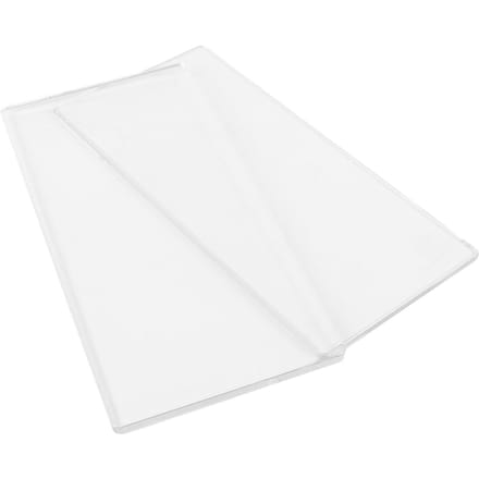 2 Stuks Stansmachine Snijmat Transparant PE Stansplaat voor Knutselen 16 X 8cm white