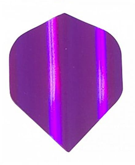 DLDarts - Holographic Standaard Flight - 75 micron - 1 set - Paars