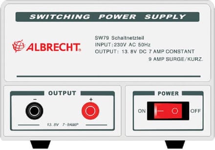 Albrecht SW79 Voeding 7-9 Amp max.13.8 Volt 47520