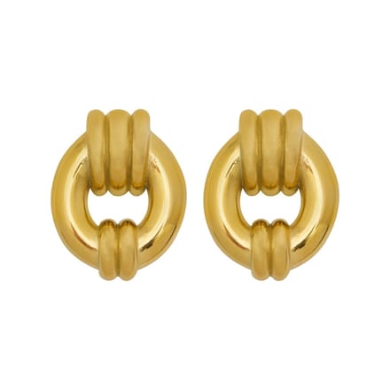 Essenza Large Stud Earrings Gold