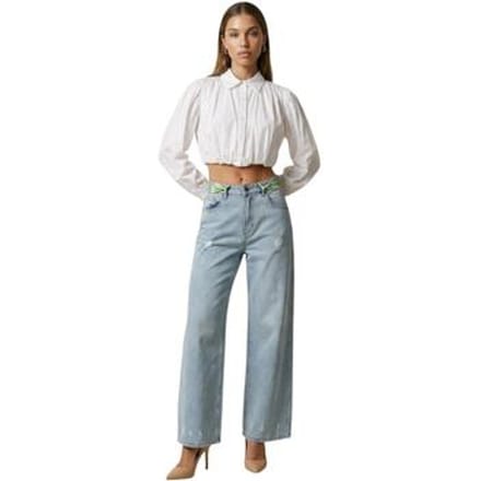 Wijde jeans I Am Jeans Cotone Strappati SLE6PT025301D