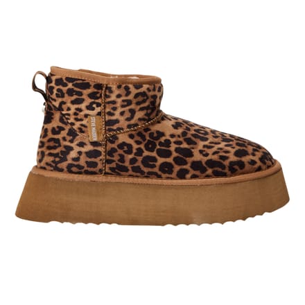 Steve Madden Dames Campfire Luipaardprint Enkellaarsjes (Bruin/Zwart)