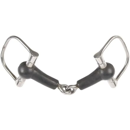 Verdun paardenbit, single break rubber Harry's Horse