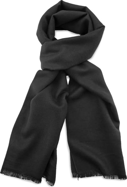 JB Collection - Sjaals - unisex sjaal uni viscose zwart langwerpig - zwart