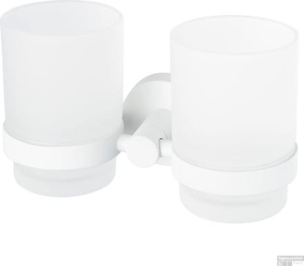 Haceka Bekerhouder Rondi Dubbel Glas Wit