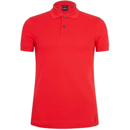 Boss Heren Firenze Katoenen Poloshirt (Helder rood)