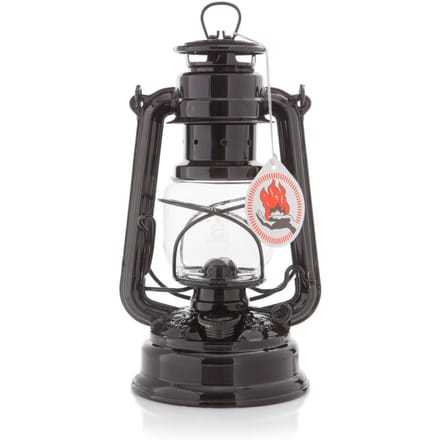 Feuerhand | Stormlantaarn / Olielamp 276 Zwart Hoogglans